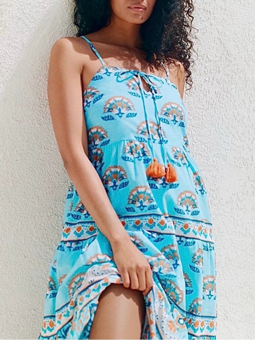 NWT Anthropologie Celina moon Harriet blue dress